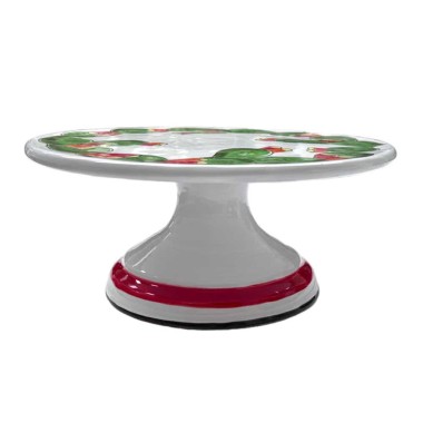 Alzata Centrotavola folk Fichi d'India ceramiche de simone Alzata Centrotavola folk Fichi d'India ceramiche de simone